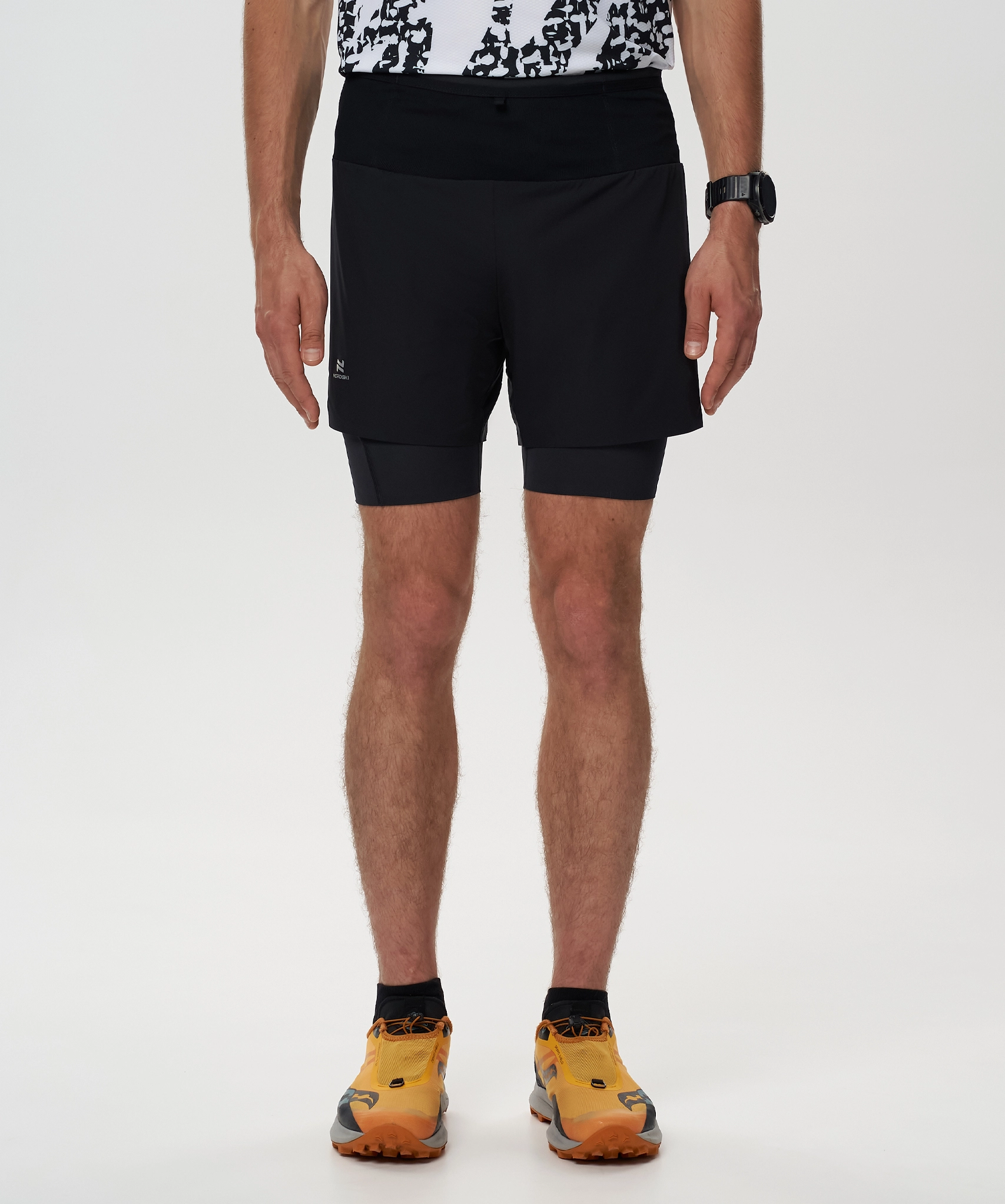 Шорты 2 в 1 Nordski Trail Black