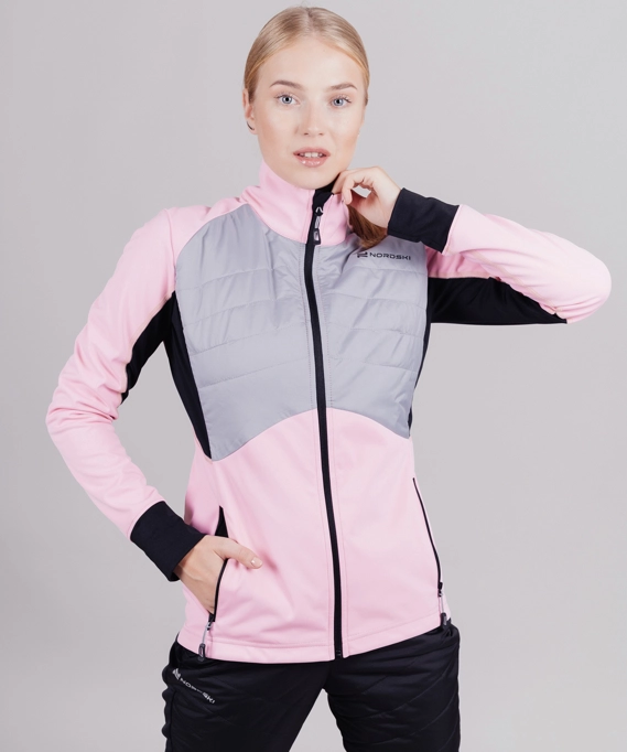 Куртка Nordski Hybrid Candy Pink/Grey W