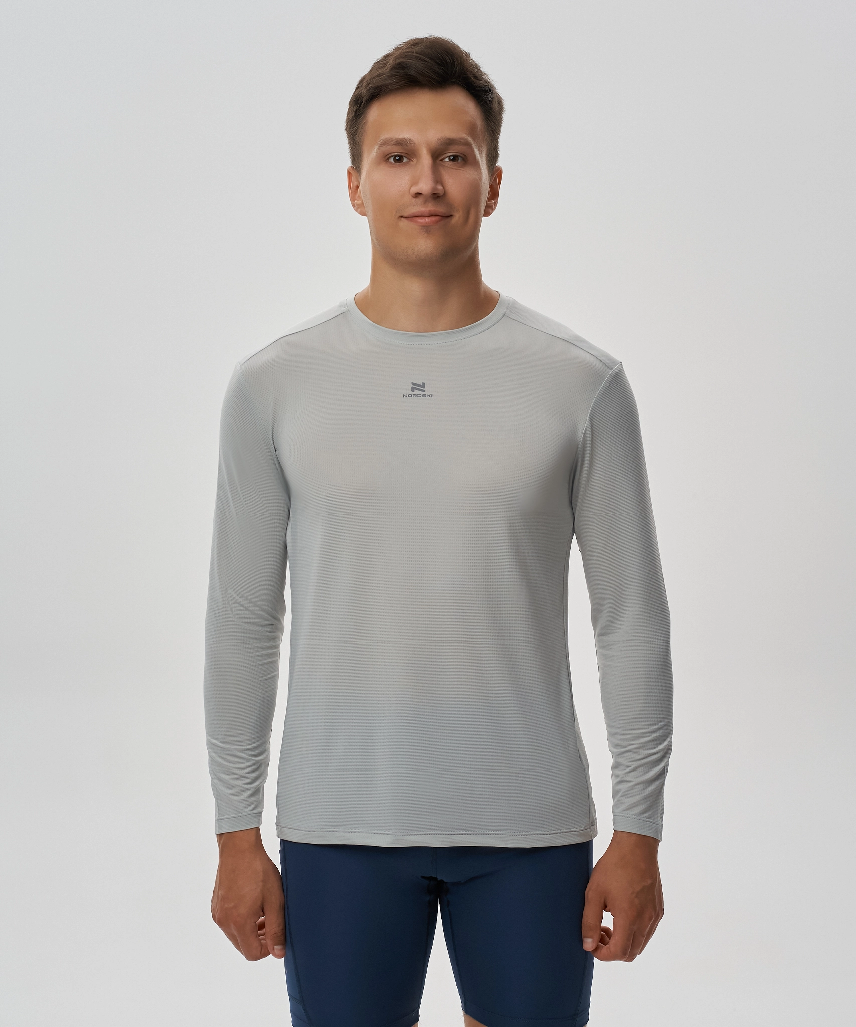 Футболка Nordski Run 2.0 Aster Blue с длинным рукавом