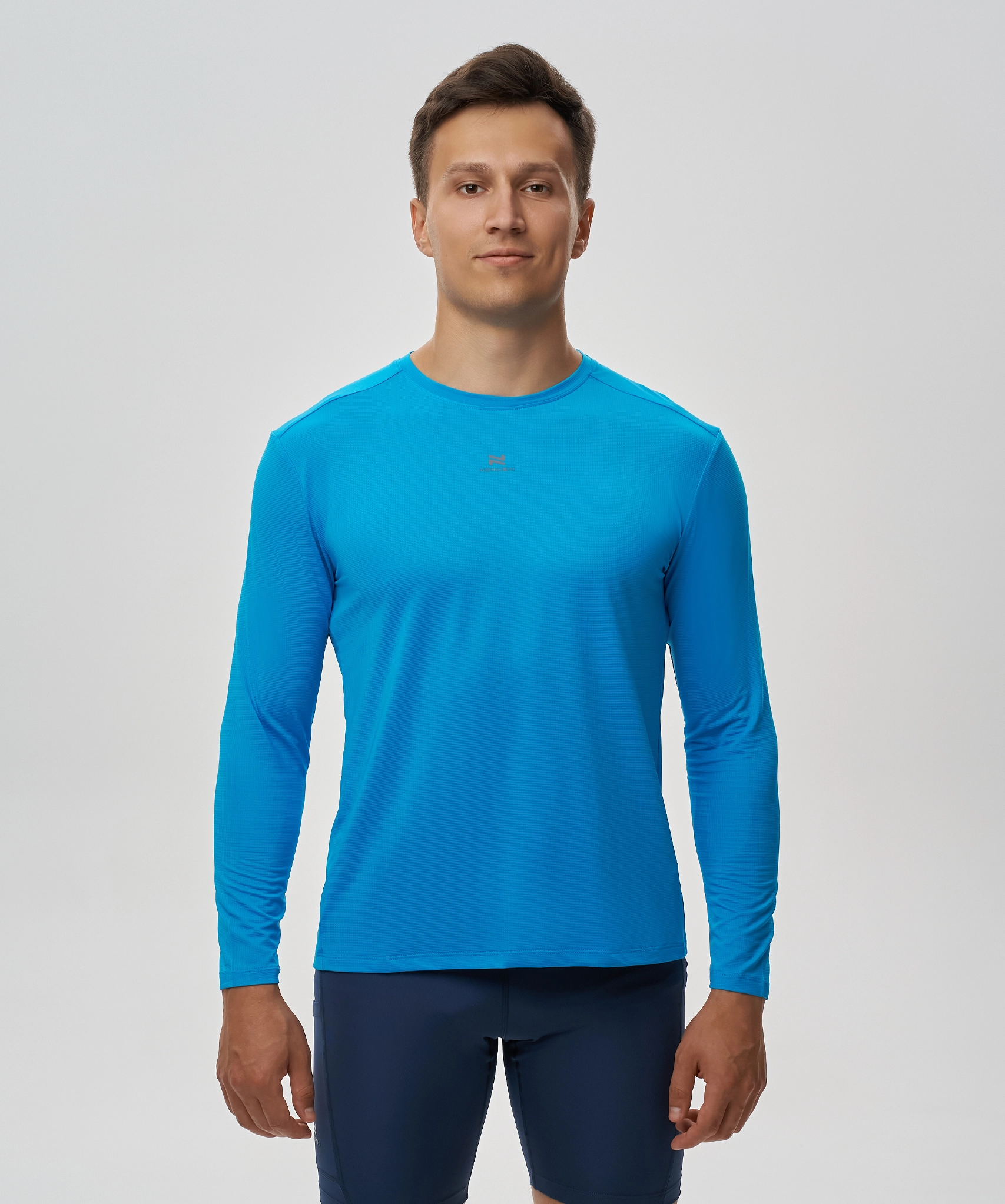 Футболка Nordski Run 2.0 Aster Blue с длинным рукавом