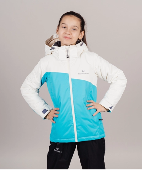 Утепленная куртка Nordski Jr. Active Red/Denim