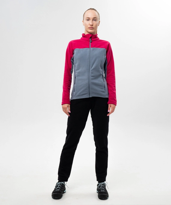 Толстовка Nordski Fleece Berry/Grey W