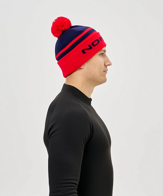 Шапка Nordski Winter Dark Blue/Red