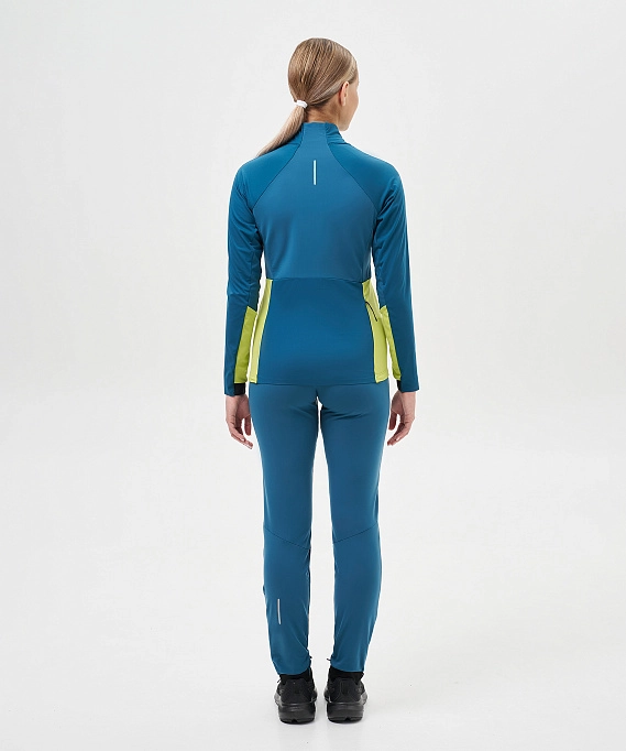 Тренировочная куртка Nordski Race Dark Jeans/Lime W