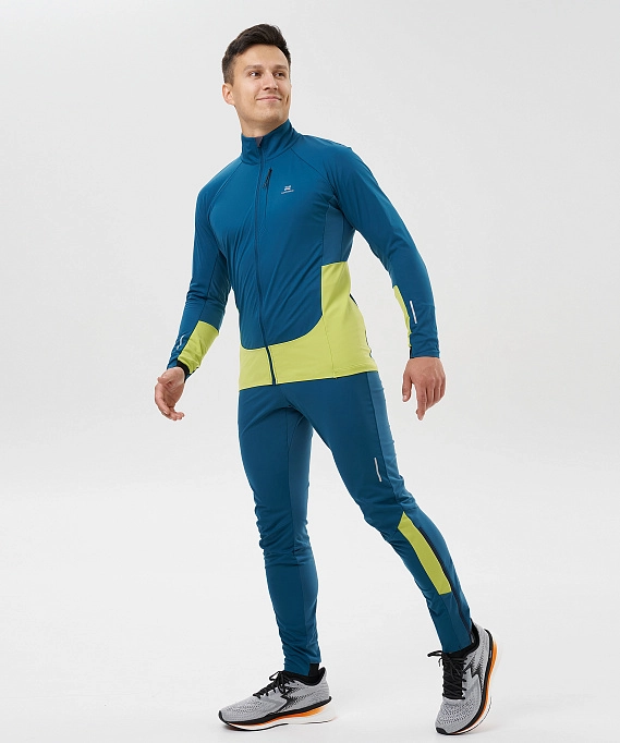 Тренировочная куртка Nordski Race Dark Jeans/Lime