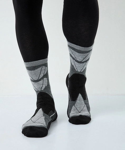 Носки Nordski Wool black/grey