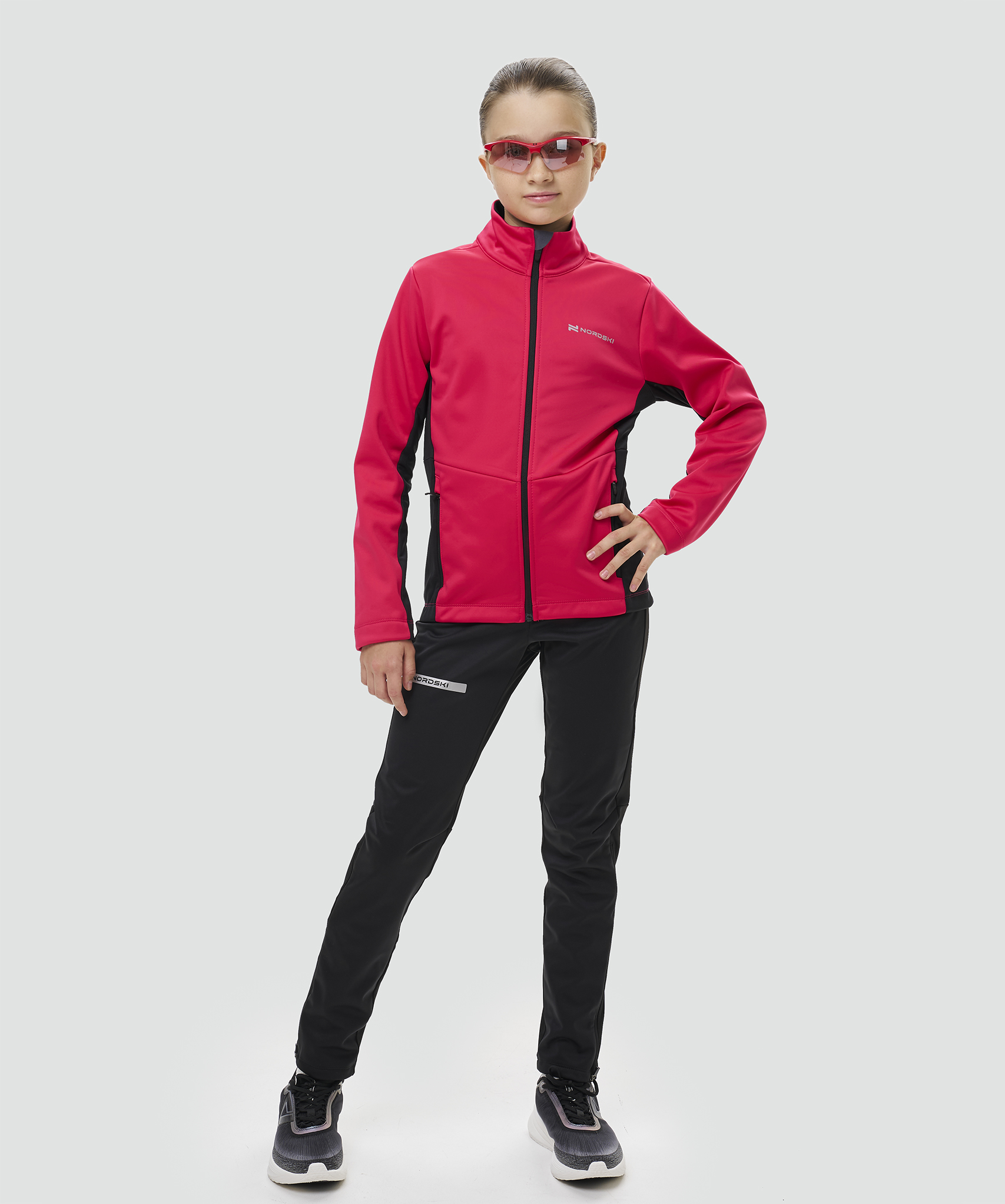 Тренировочная куртка Nordski Jr. Advance Pink/Black