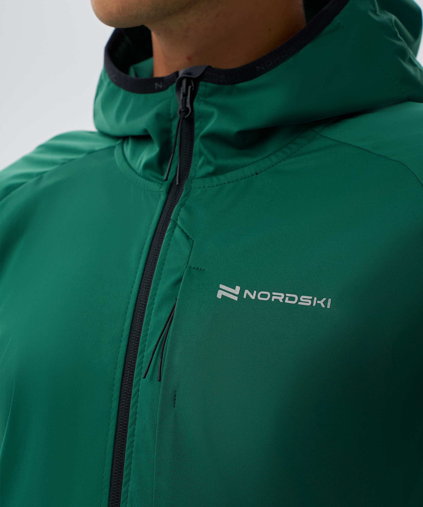Тренировочная куртка Nordski PRO TOUR HOOD Alpine Green