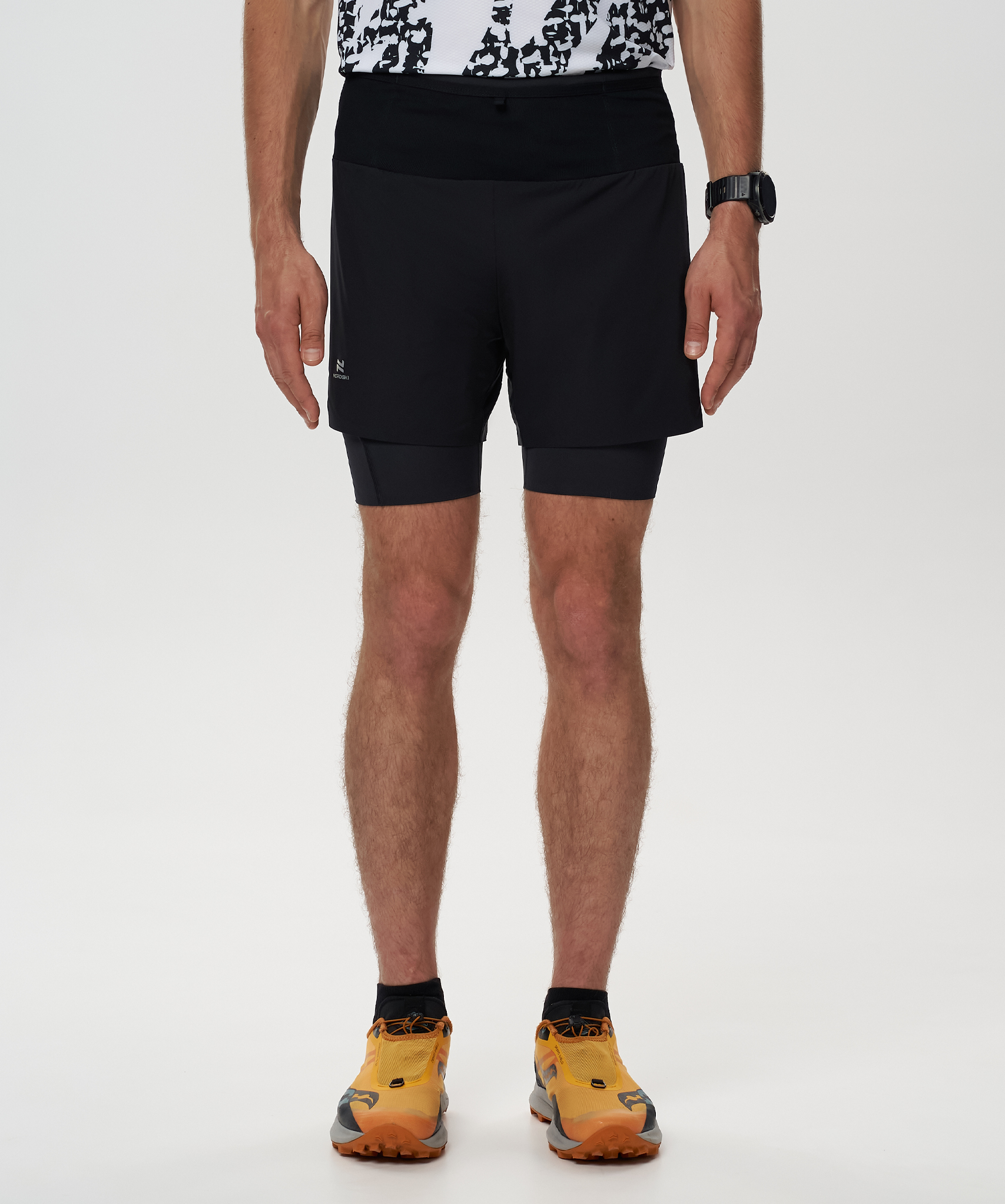 Шорты 2 в 1 Nordski Trail Black