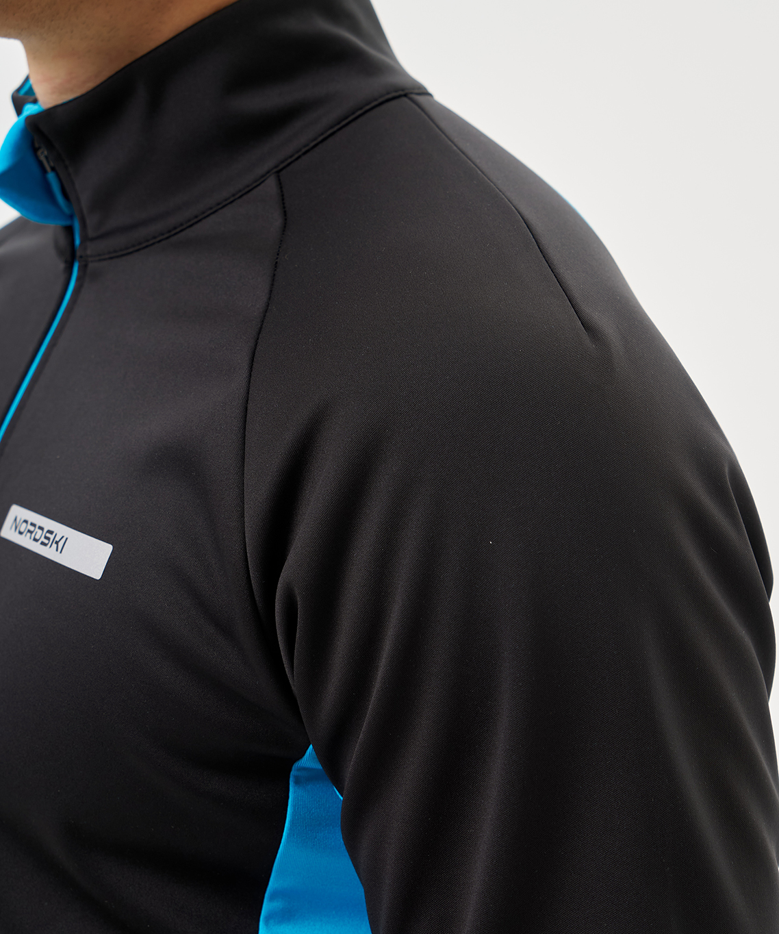 Тренировочная куртка Nordski Core Black/Light Blue