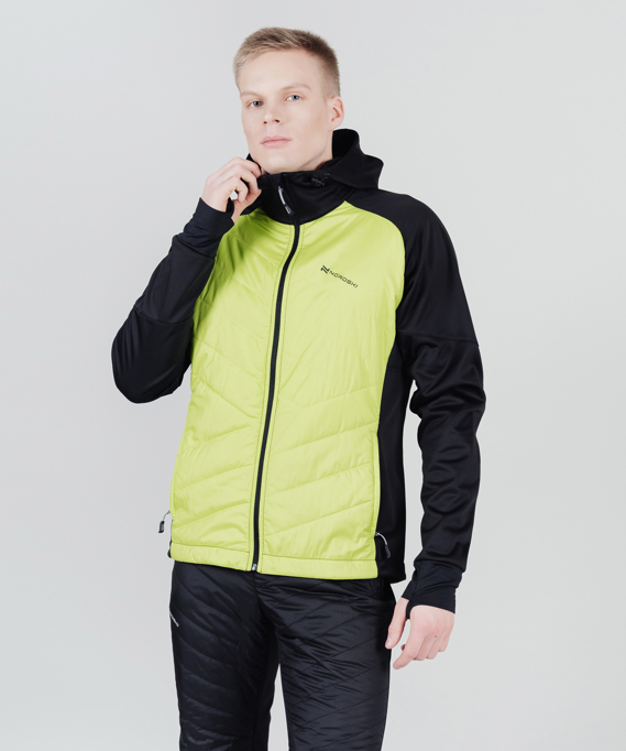 Куртка Nordski Hybrid Hood Black/Lime