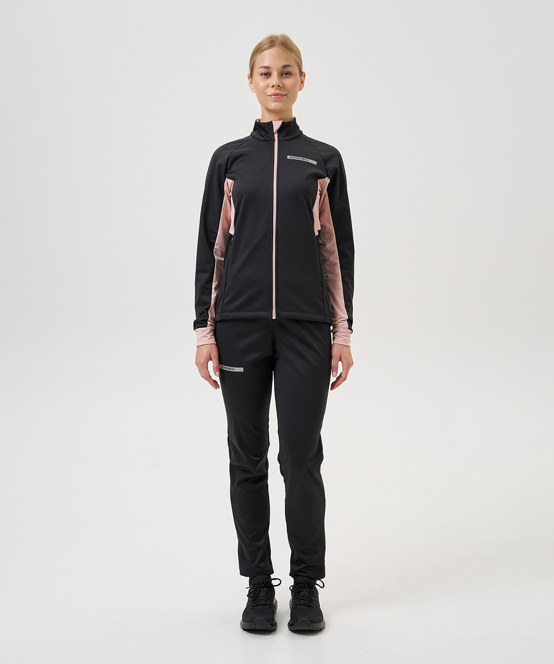 Тренировочная куртка Nordski Core Black/Soft Pink W