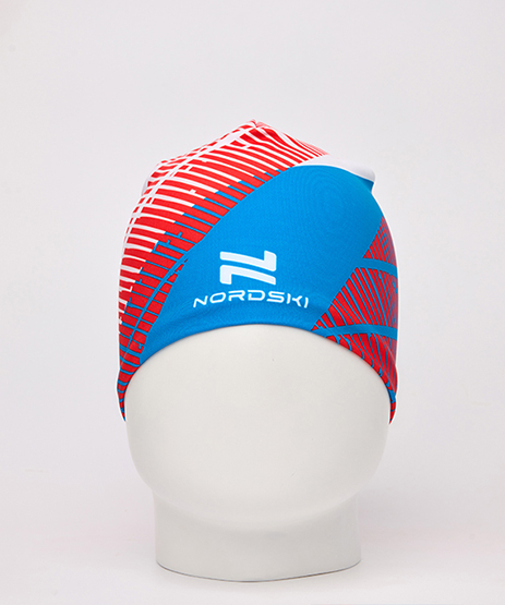 Гоночная шапка Nordski Jr. Heat Blue/Red