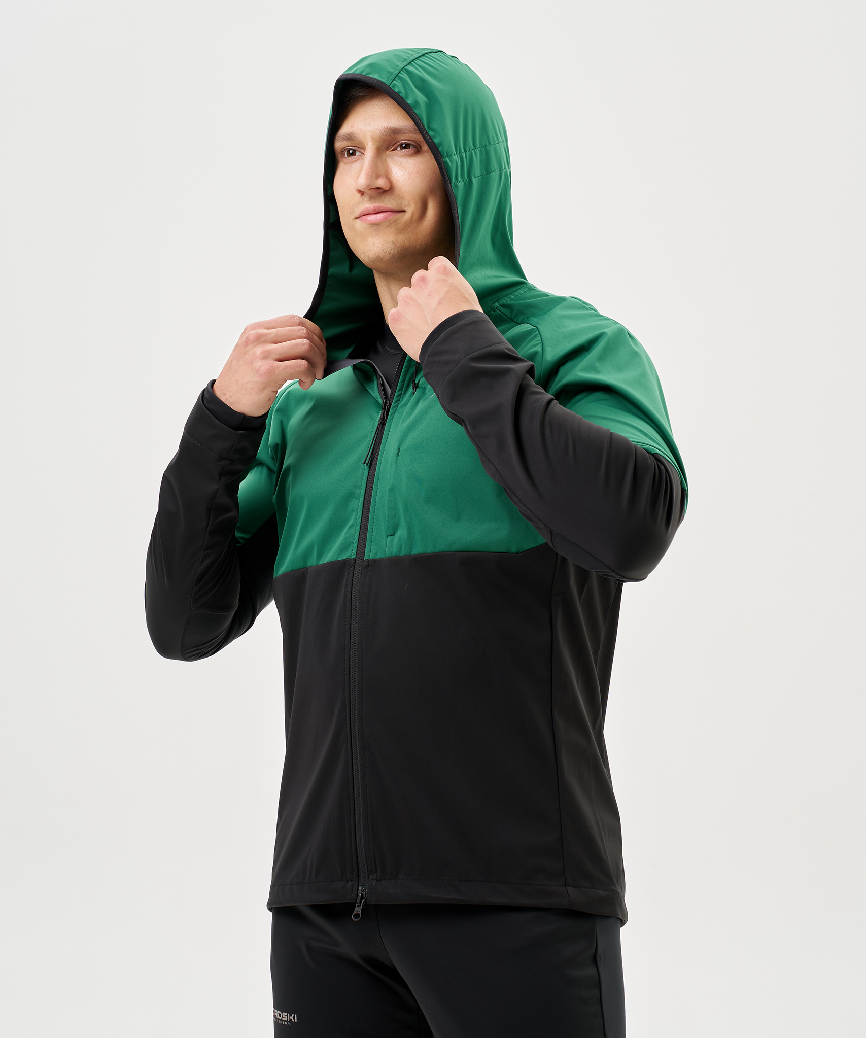 Тренировочная куртка Nordski PRO TOUR HOOD Alpine Green/Black