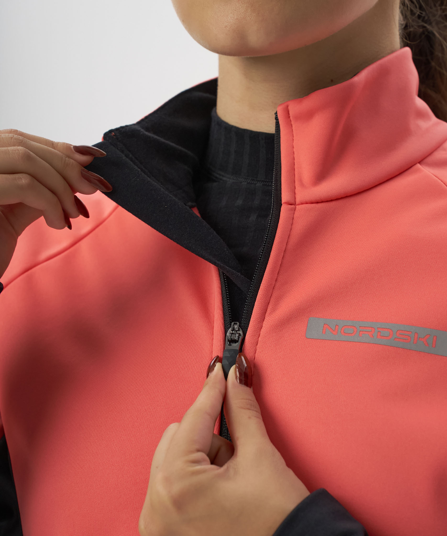 Тренировочная куртка Nordski Core Coral/Black W