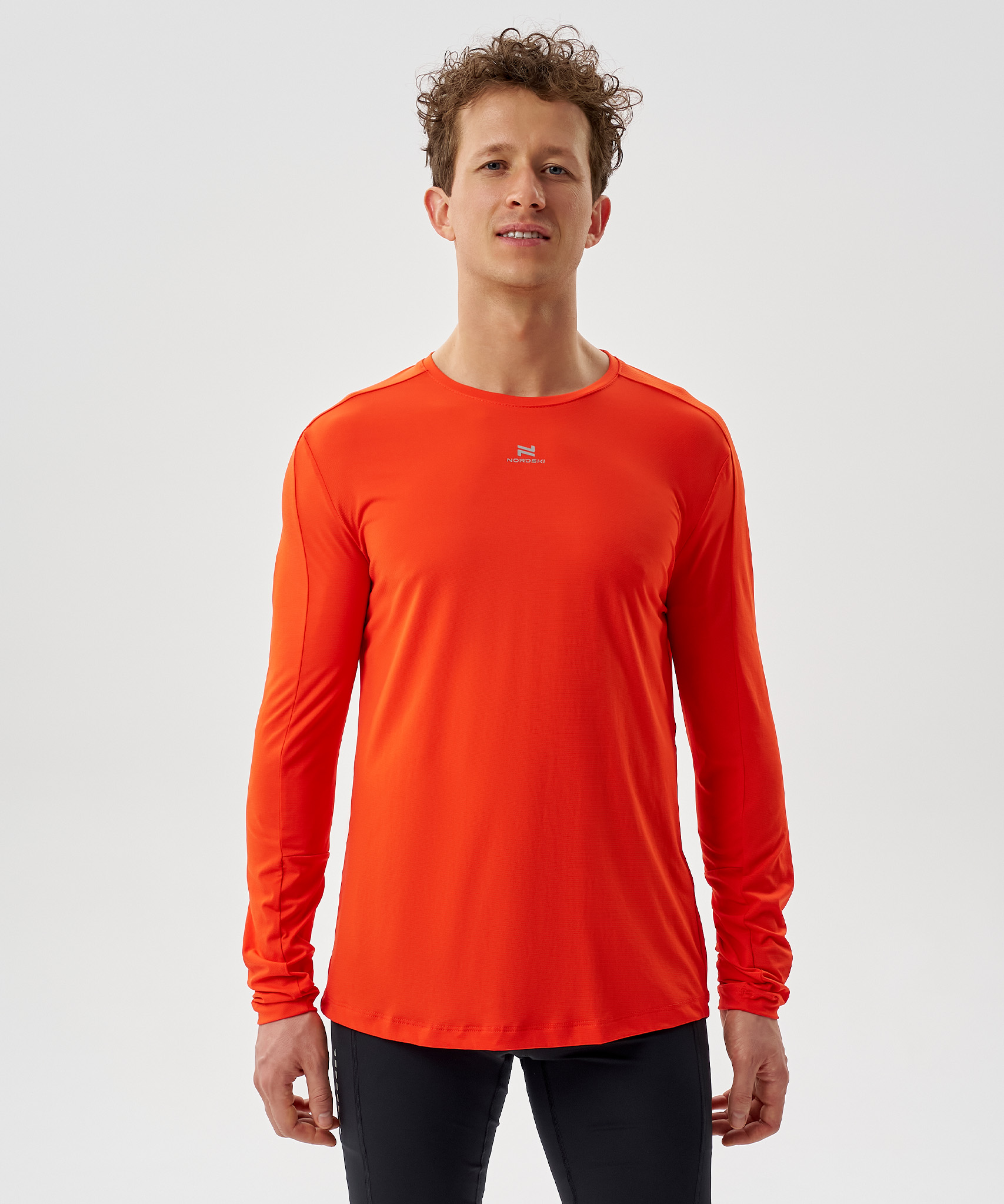 Футболка Nordski Upcast Orange с длинным рукавом