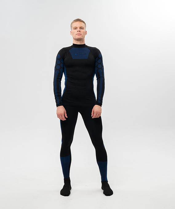 Комплект термобелья Nordski Snake Black/Blue