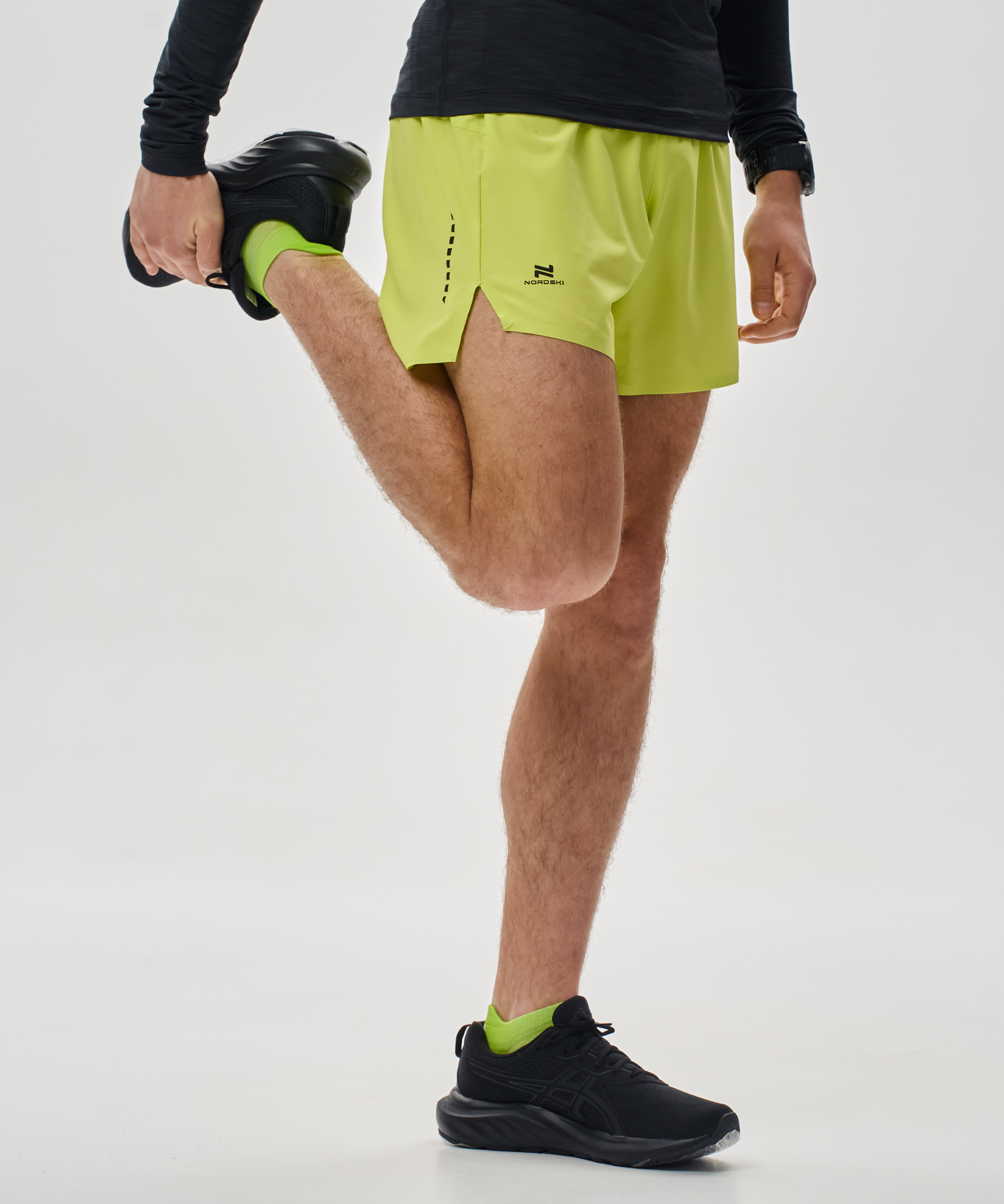 Шорты беговые Nordski Pro Lime Green