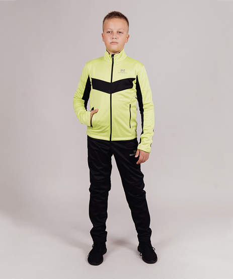 Разминочный костюм Nordski Jr. Base Lime/Black