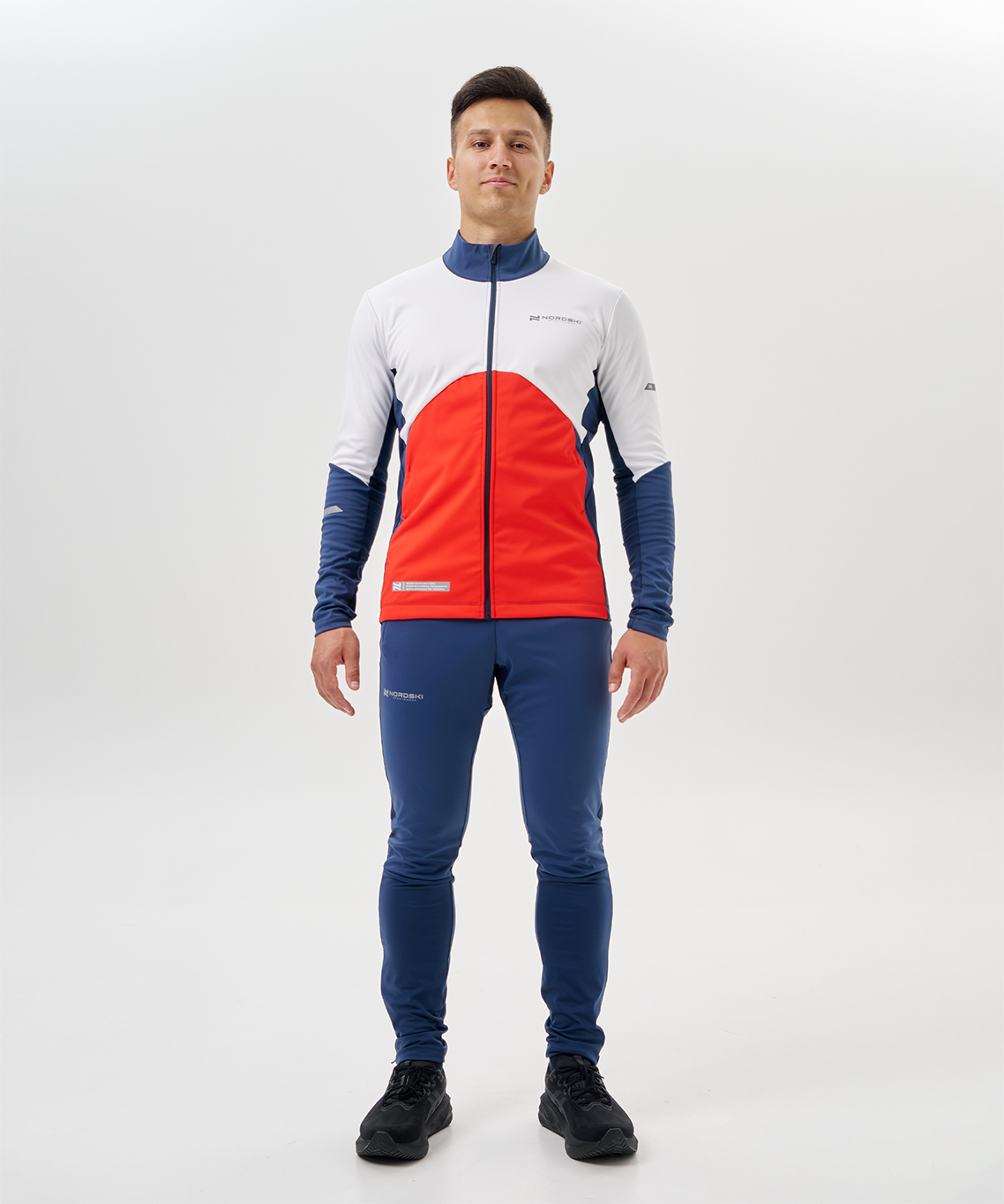 Тренировочная куртка Nordski Pro 2.0 White/Red/Blue