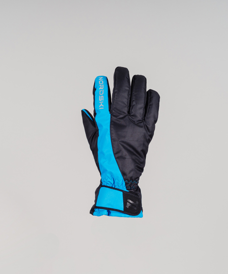 Перчатки Nordski Arctic Black/Blue Membrane