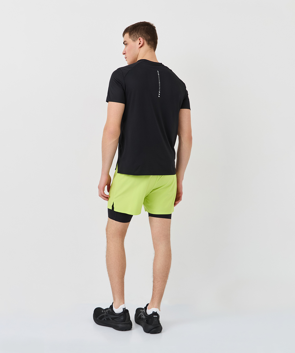 Шорты с лосинами Nordski Stayer Lime/Black