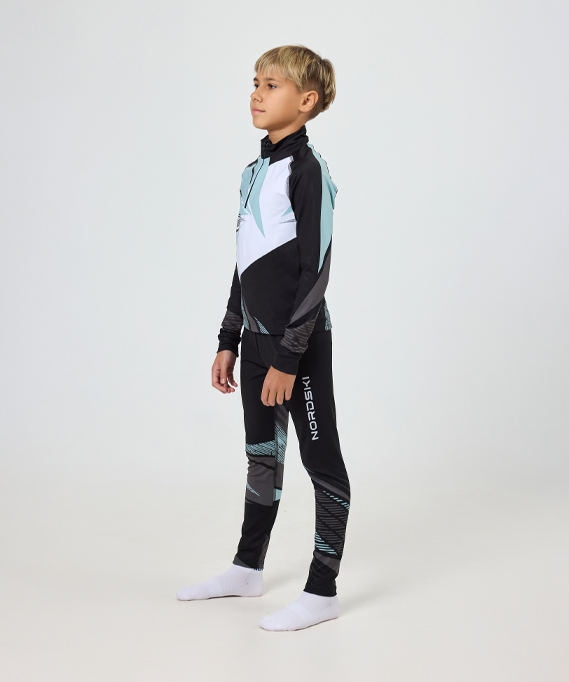 Гоночный костюм Nordski Jr. Heat Black/Ice Mint