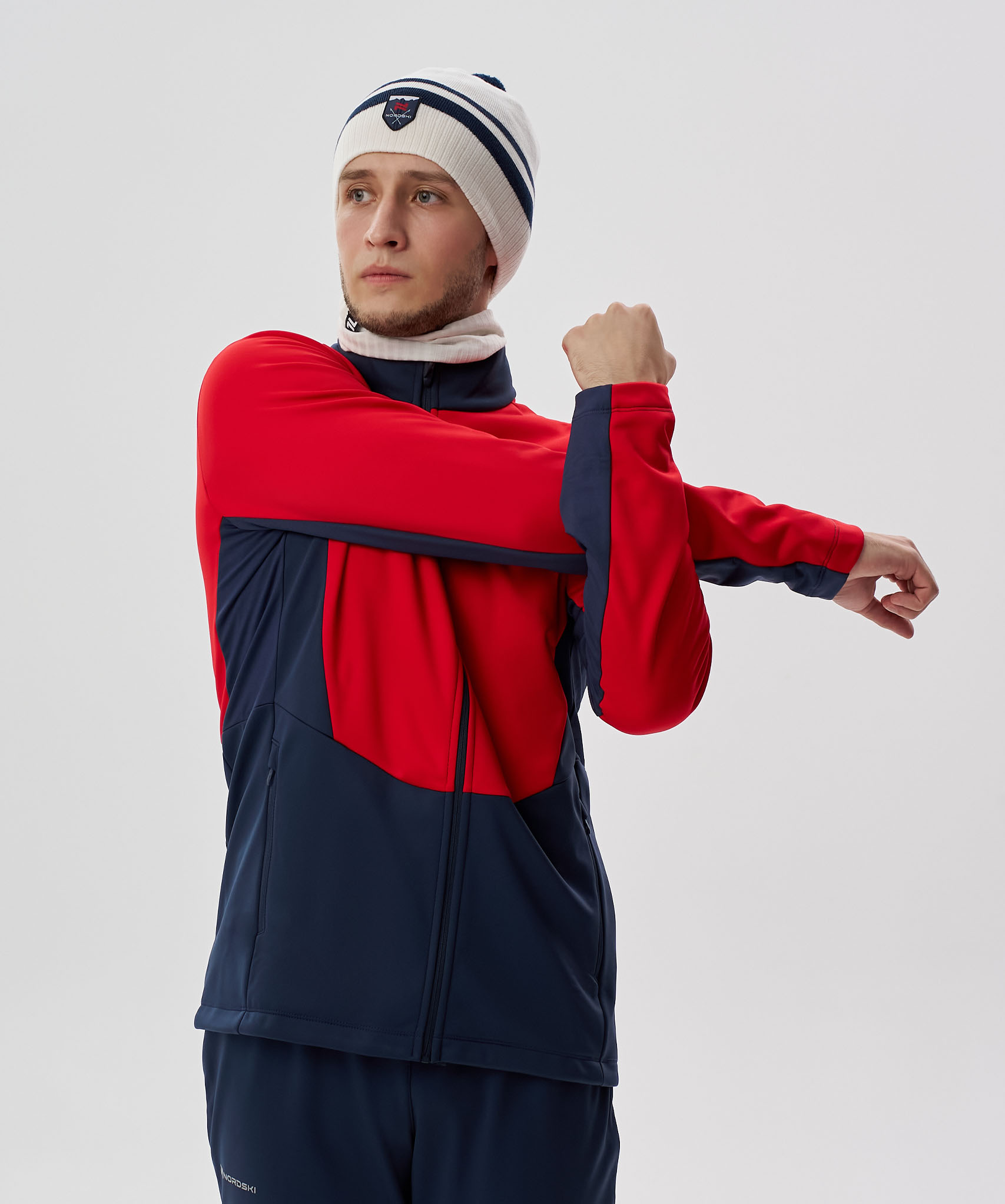 Тренировочная куртка Nordski Advance Red/Titan
